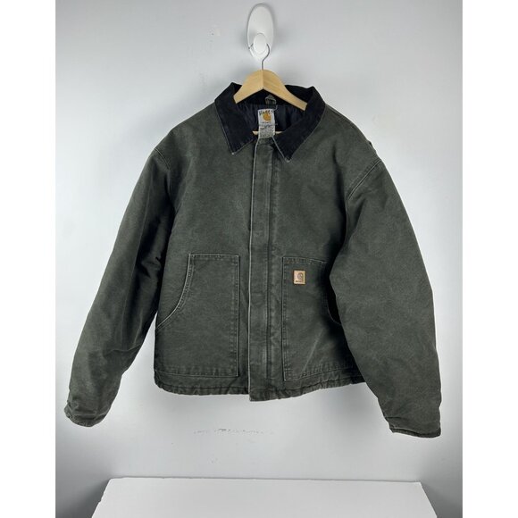 Carhartt Other - Carhartt Faded J22 MOS Moss Green Arctic Jacket Size 2XL XXL WORKWEAR DUCK